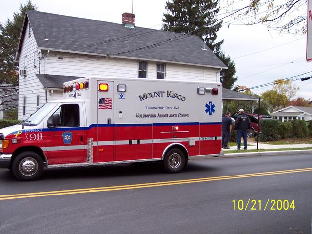 MKVAC on scene @ a vehicle into a house. Moore Ave @ Spring Street
