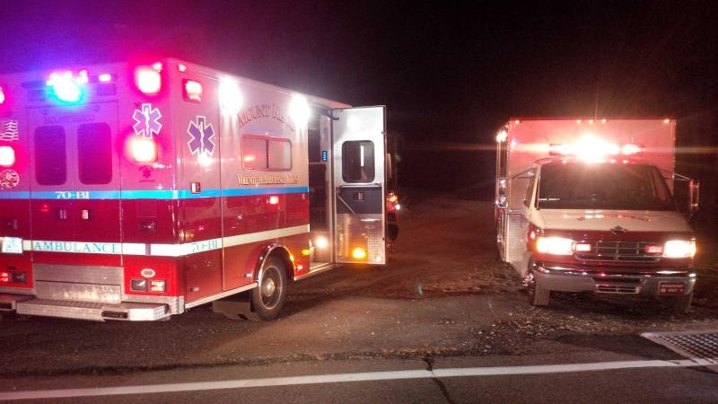 MKVAC 70-B1 and MKFD U-13 on scene of an MVA