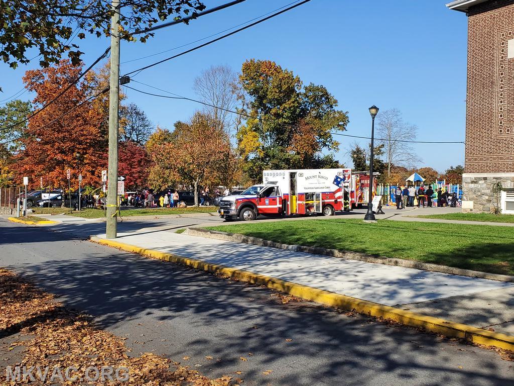 10-28-2023 - Mount Kisco VAC participating in MKES's Trunk or Treat event.